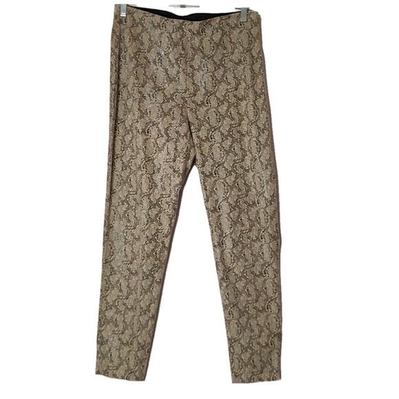 Zara Pants - Zara Faux Suede Snakeskin Print Pants Size L